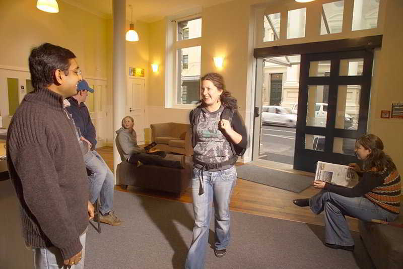 Hostel Nomads Capital Backpackers - Wellington (Adults Only) Exterior foto The lobby of the building